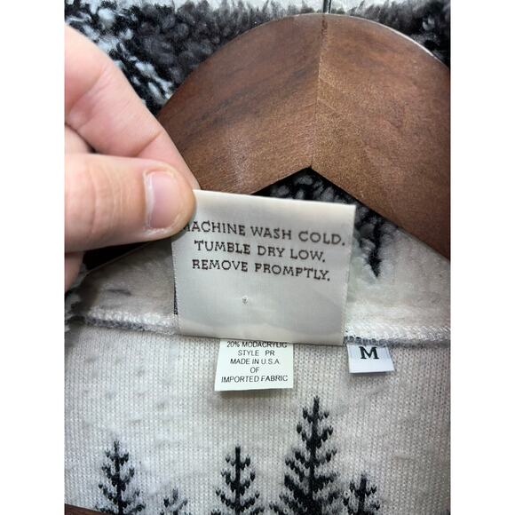 Womens Pine Cone Designs Sweater Sleeveless Palmer Lake Colorado Medium - Picture 8 of 11